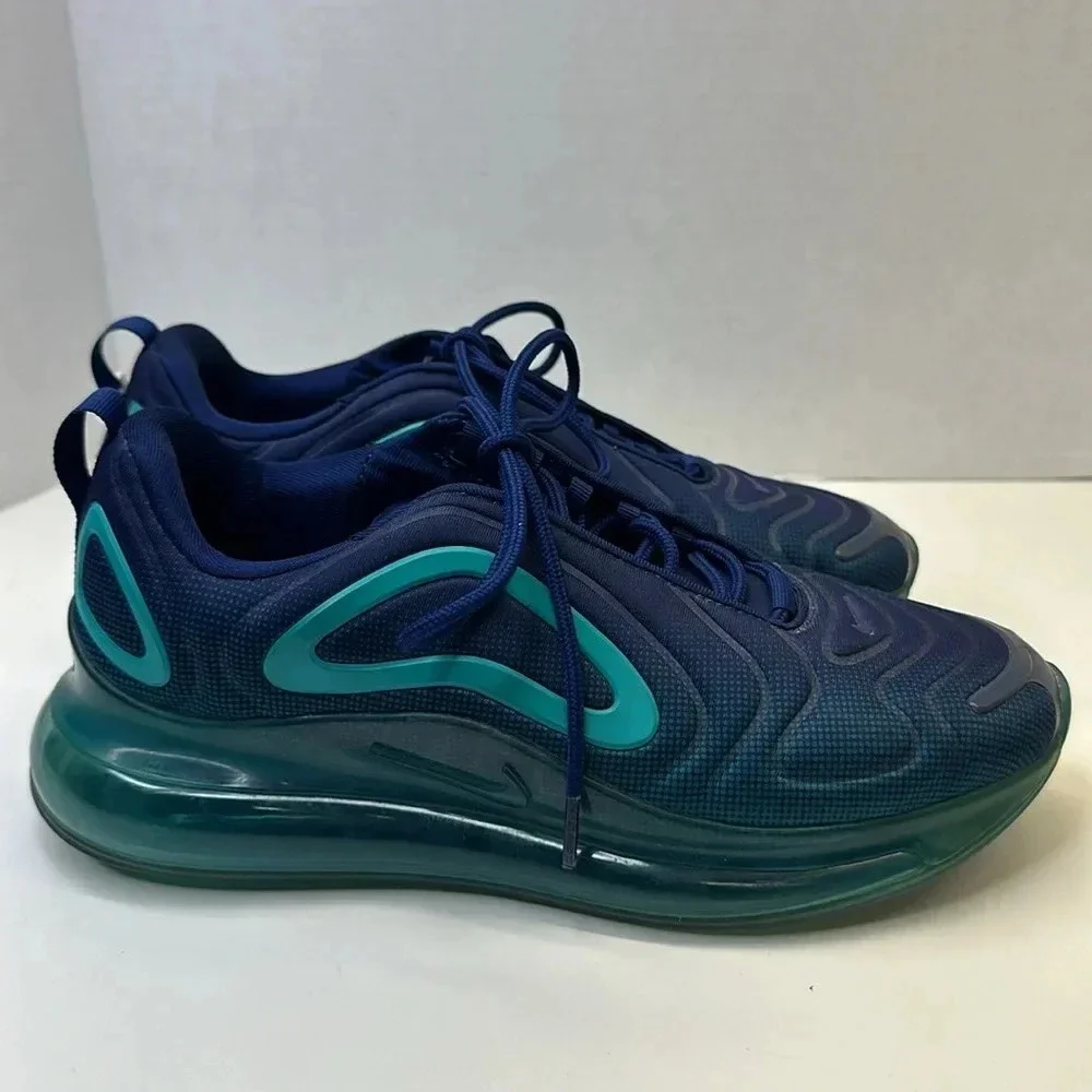 Nike Men’s Air Max 720 Nightshade Blue Teal Sneakers Tennis Shoes Size 8.5